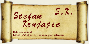 Stefan Krnjajić vizit kartica
